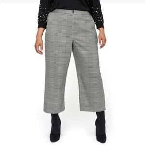 NWT Lane Bryant Size 16 Women's Gray Plaid Pants